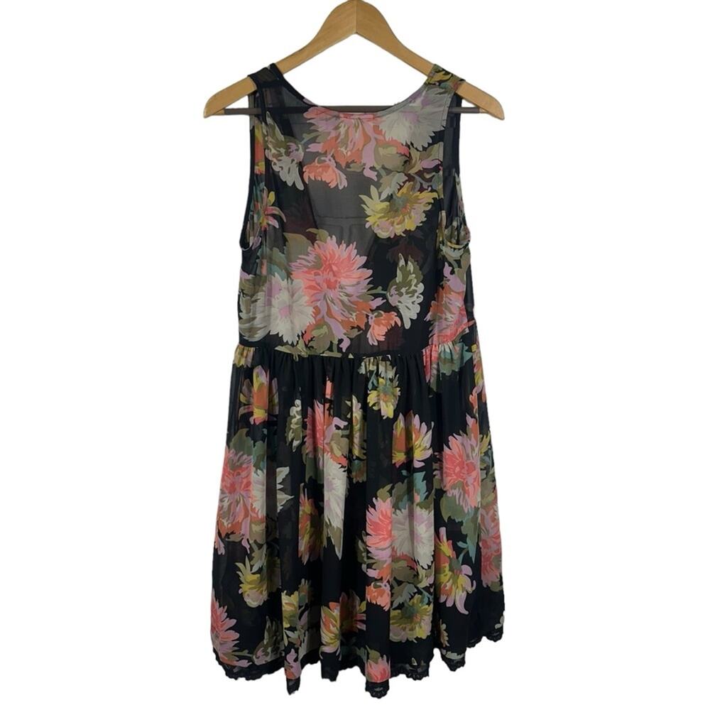 MAEVE Anthropologie Violeta Sheer Floral Dress Size Small - Picture 3 of 11
